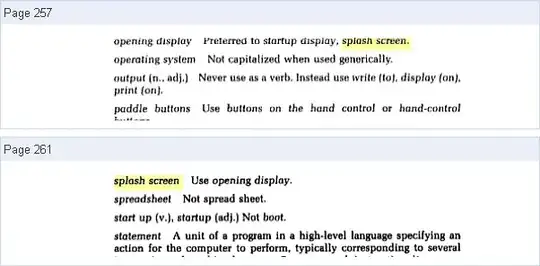 opening display: Preferred to startup display, splash screen. ... splash screen: Use opening display.