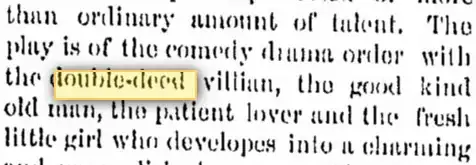 doubledeed from Pennsylvania, 1887