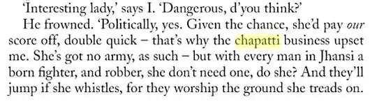 Quoted passage from "Flashman in the Great Game"