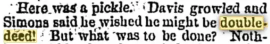 doubledeed from Tennesse, 1867