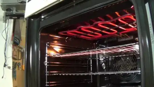 Photo of a hot grill element