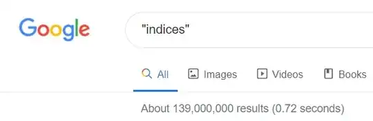"indices" - Google search