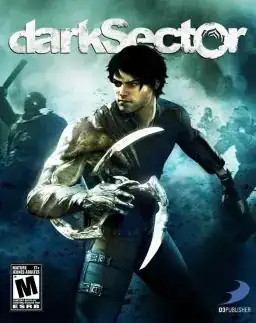 cover art for *darkSector*, featuring the protagonist wielding a *glaive*