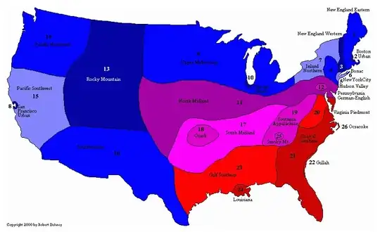 Dialect Map of American English