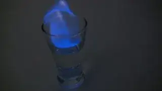 Burning alcohol