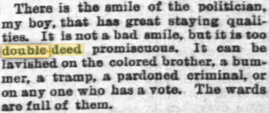 doubledeed from Louisiana, 1887