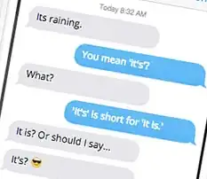 It's used as a question