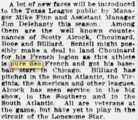 puredee from 1916 Louisiana paper