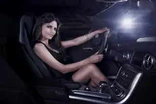 Girl in a Mercedes
