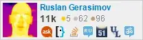 Ruslan Gerasimov's reputation summary on StackExchange