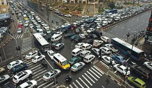 photo of traffic gridlock