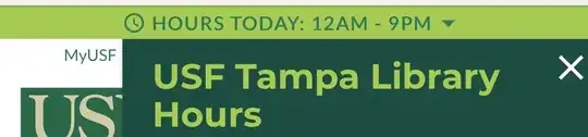 Current copy text indicating business hours today.