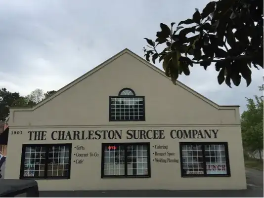 Frontage of Charleston Surcees, with marquee