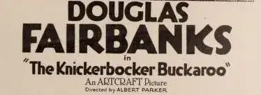 Crop of front cover ad for 'Knickerbocker Buckaroo' on 'Motion Picture News' April 26, 1919