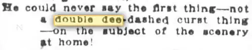 doubledeed from California, 1913