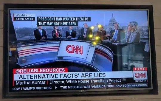 CNN ticker: 'Alternative facts' are lies