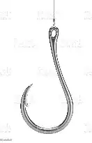 fish-hook used in fishing