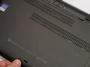 Rückseite des Laptops