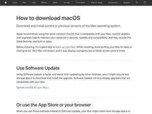 Erstellen eines bootfähigen USB-Sticks aus einer älteren Version von macOS