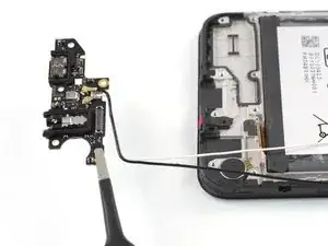 Nokia G42 5G Ladeanschluss-Baugruppe für den Displayausbau entfernen