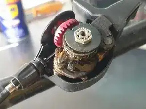 Reinigung und Schmieren des Schalthebels