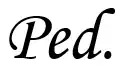 Ped., especially the capital letter P in Monotype 