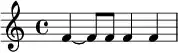 Example 1, quarter tied to eighth