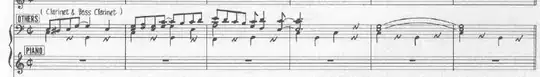 "When I'm Sixty-Four" transcription excerpt showing may examples of the alternative crotchet rest symbols