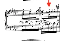 Measure 39 from Louis Moreau Gottschalk's "Manchega"