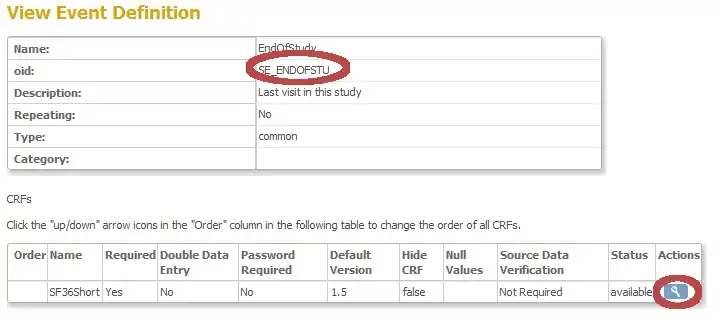Task menu - Build study