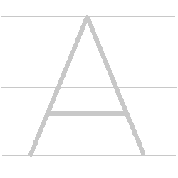 Upper-case (Capital) letter A