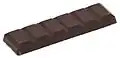 A piece of chocolate bar