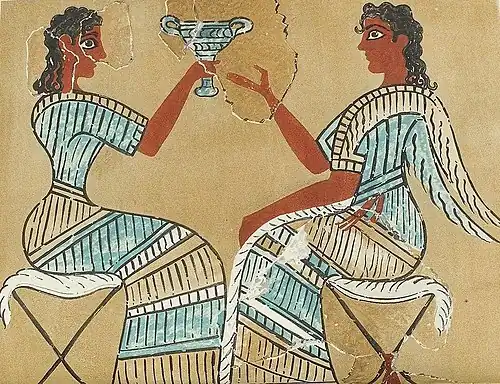 Camp stool fresco.