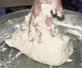 3. Mix with hands to form a dough