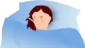 Draw girl ill