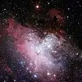 Three-colour composite mosaic image of the Eagle Nebula. Credit w:ESO