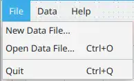 Gambas Cash Spending File Menu