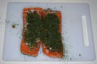 Cover with dill.
