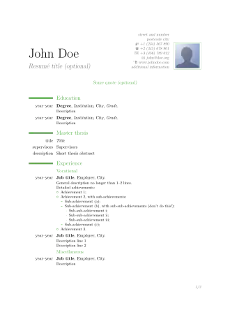 Classic green theme