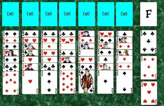 The initial layout of a game of Penguin.