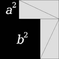 Rollover caption - A proof of the Pythagorean Theorem