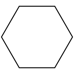 A hexagon, the standard tile of People's Tactics.