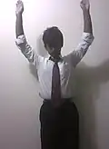 The hands up punishment might occur somewhere.