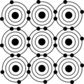 Group of 9 silicon atoms, sharing electrons