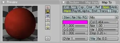Texture 3 materials panel Screenshot