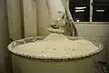 Step 1: The flour are sifted before putting into mixer