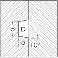 Trapezoidal runner section, producing more heat exchange and scrap due to higher perimeter and cross area, usually indented in movable side of the mould for a good ejection