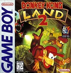 Donkey Kong Land 2 U.S. box art.