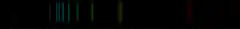 Color lines in a spectral range