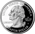 United States of America Quarter-Dollar with Washington in profile
